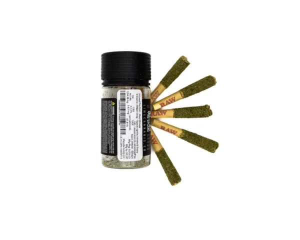 5 Pre-rolls per Pack Lime Cannabis - Image 2